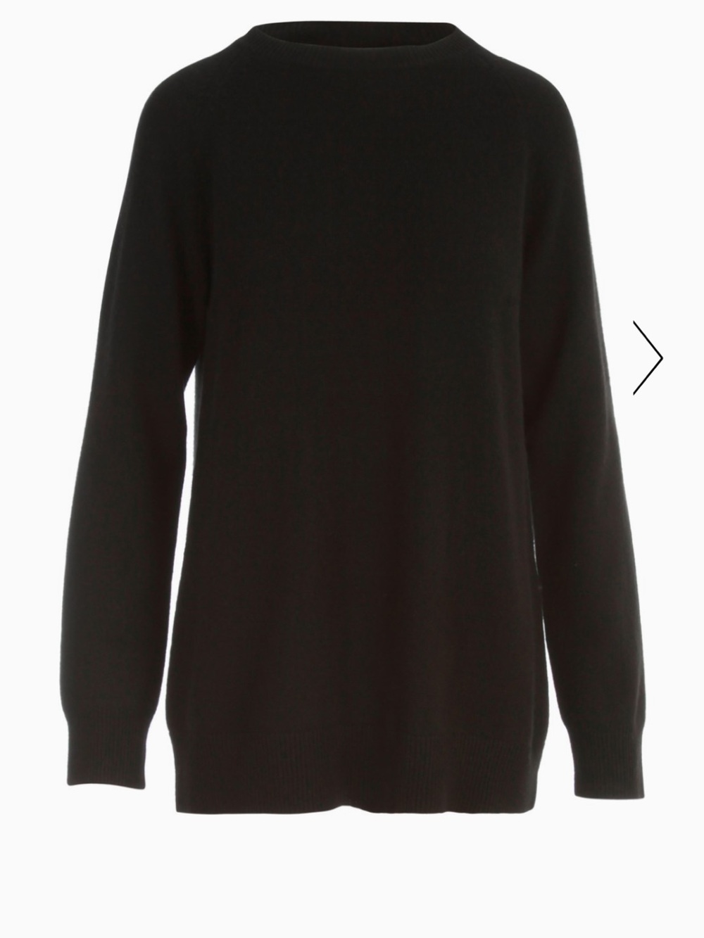 MAX MARA Derrick Oversized Sweater XS Black Cashmere